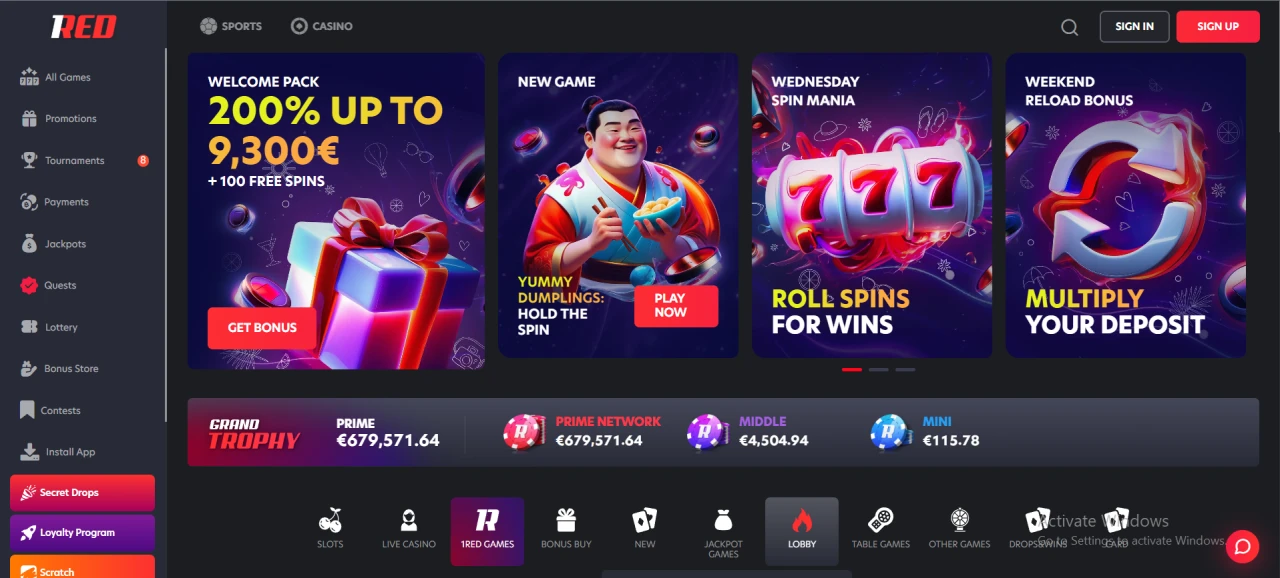 1red NonGamstop Casino