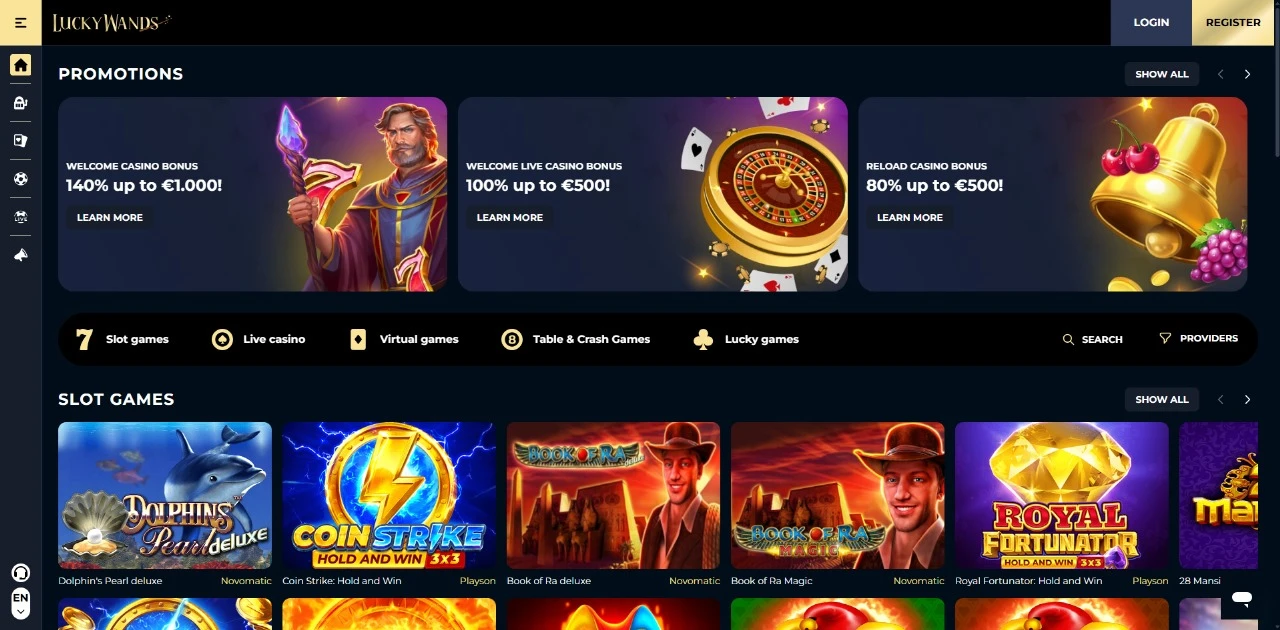 LuckyWands NonGamstop Casino